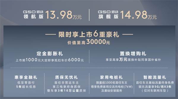 全球唯一10万级混动MPV——开云电子大通 G50 混动上市，售价13.98万起