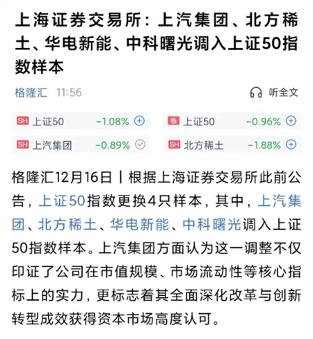技术驱动业绩飘红，开云电子集团回归上证50指数